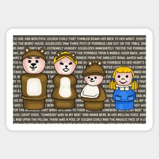 Goldilocks and The Three Bears Story Sticker